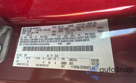 1FMCU9G95DUD25554